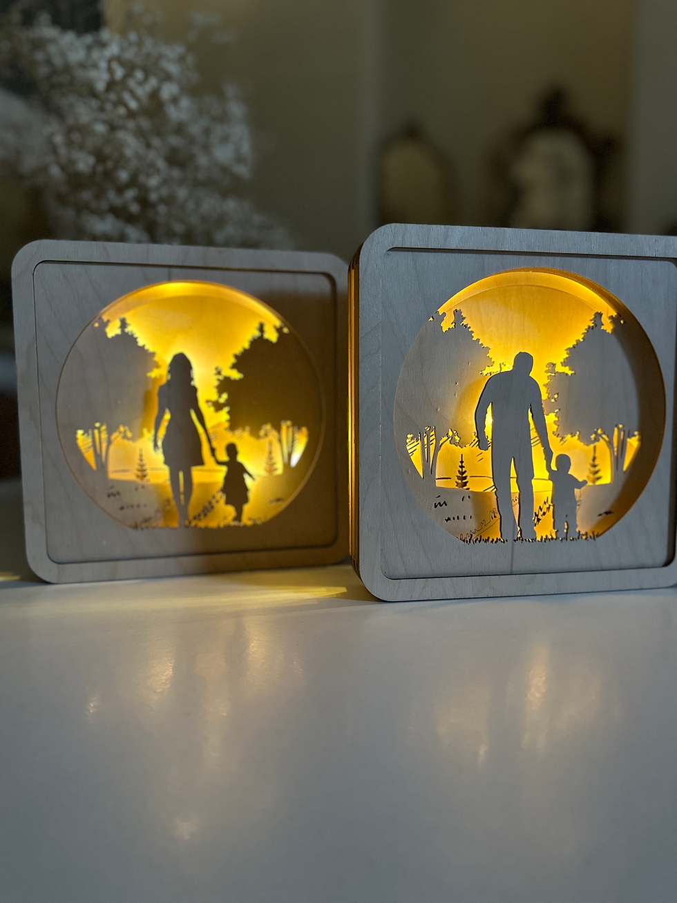 Lampada “Cammina con Me” – Regalo per Madrina, Padrino, Mamma o Papà
