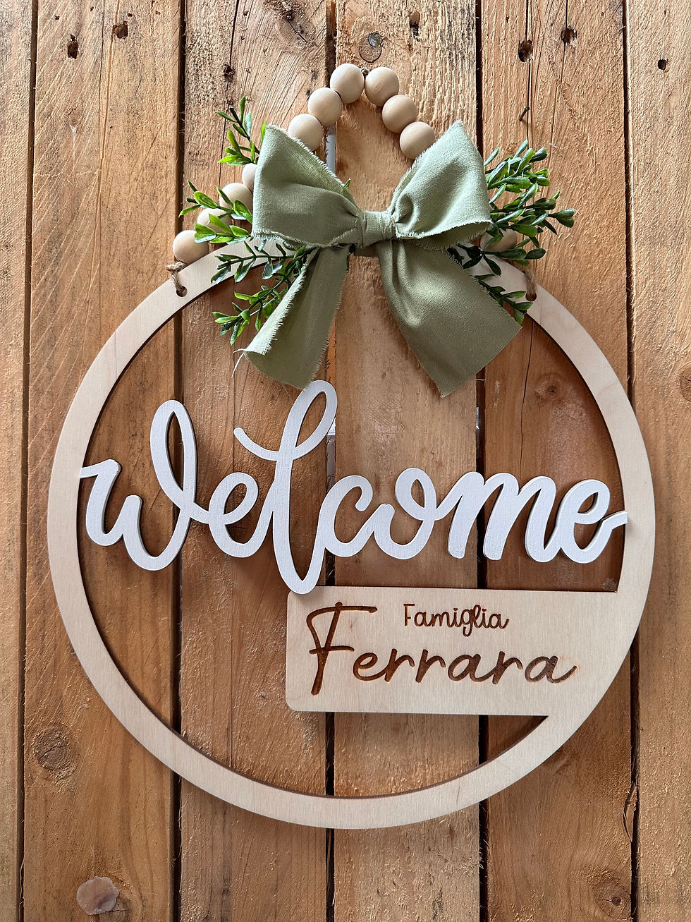 Fuoriporta "Welcome" personalizzato