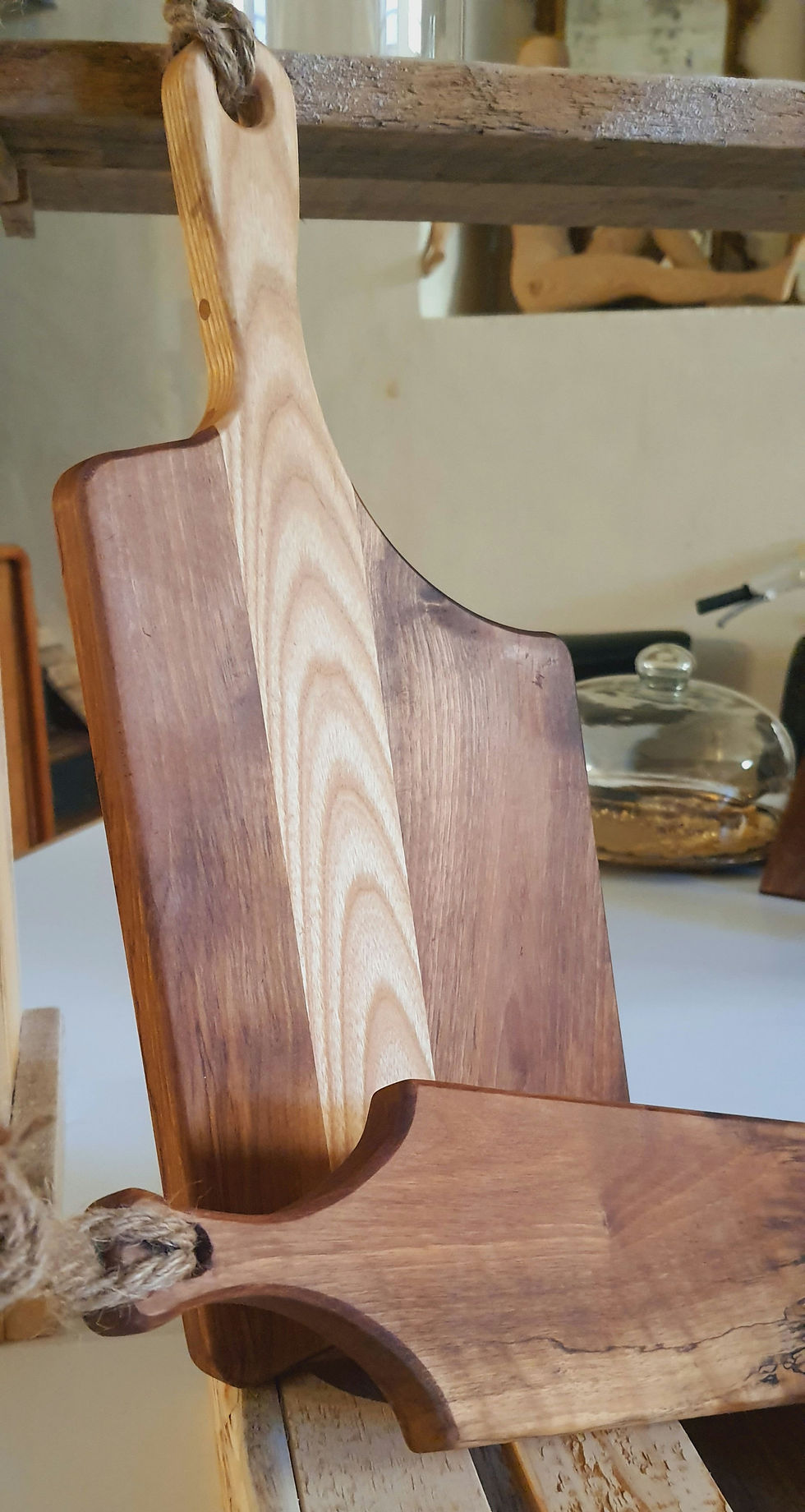 Lettera Babbo Natale: tagliere legno artigianale