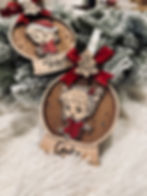 Pallina personalizzata in legno "Il mio primo Natale"