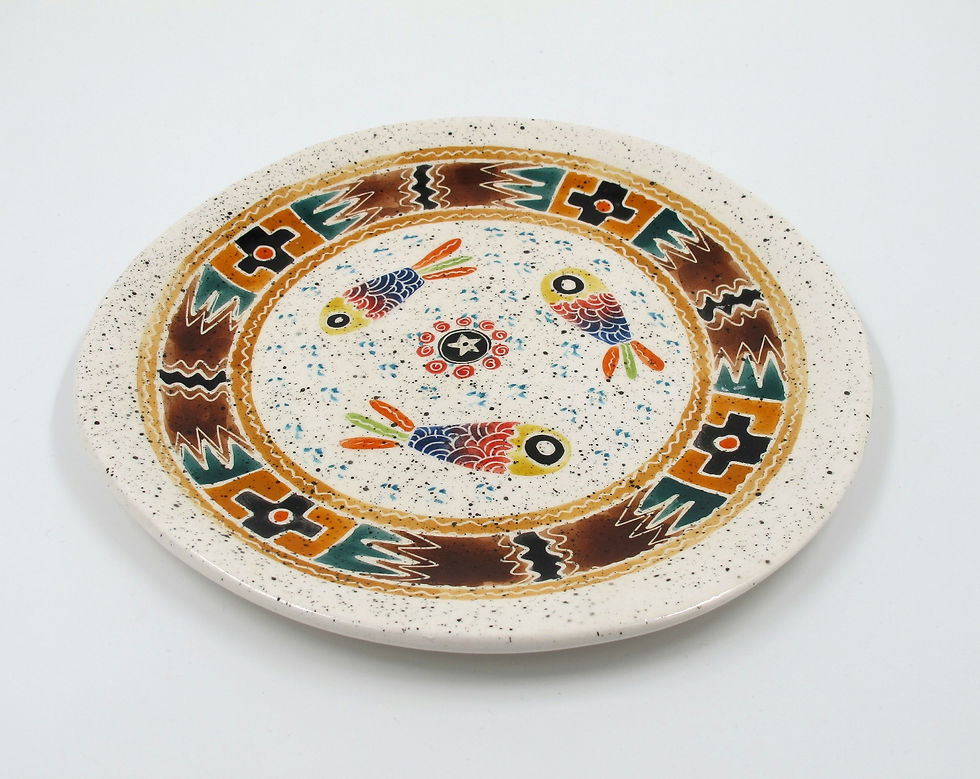 بشقاب سه ماهی