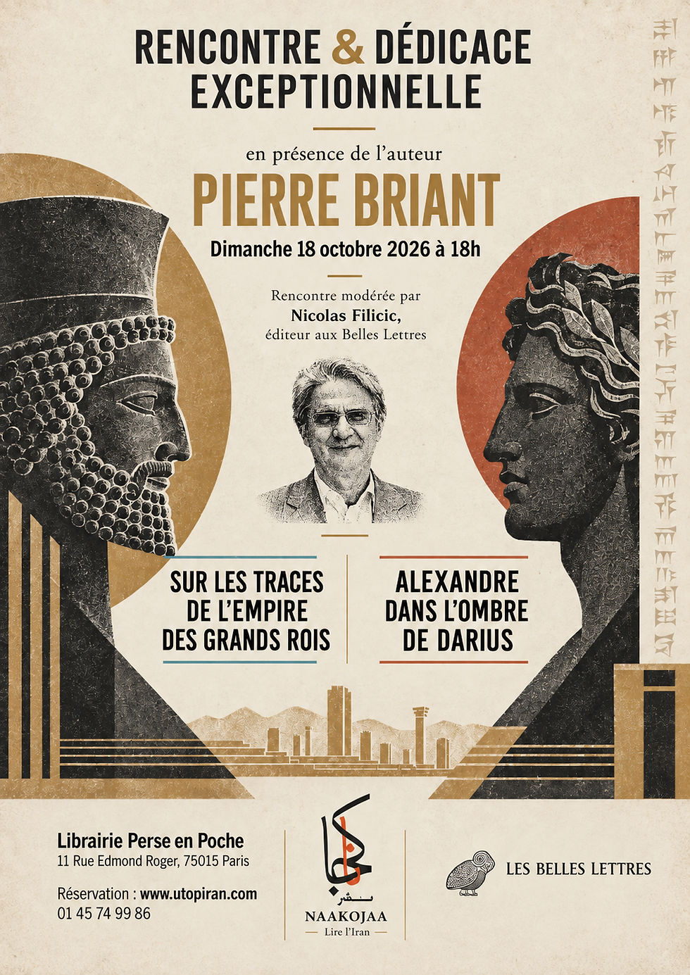 Rencontre exceptionnelle et séance de dédicace avec Pierre Briant autour de ses ouvrages