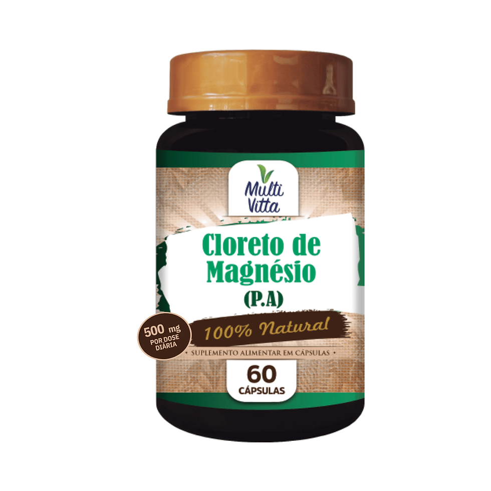 Miniatura: Cloreto de Magnésio P.A (500mg) 60 caps - Multivitta