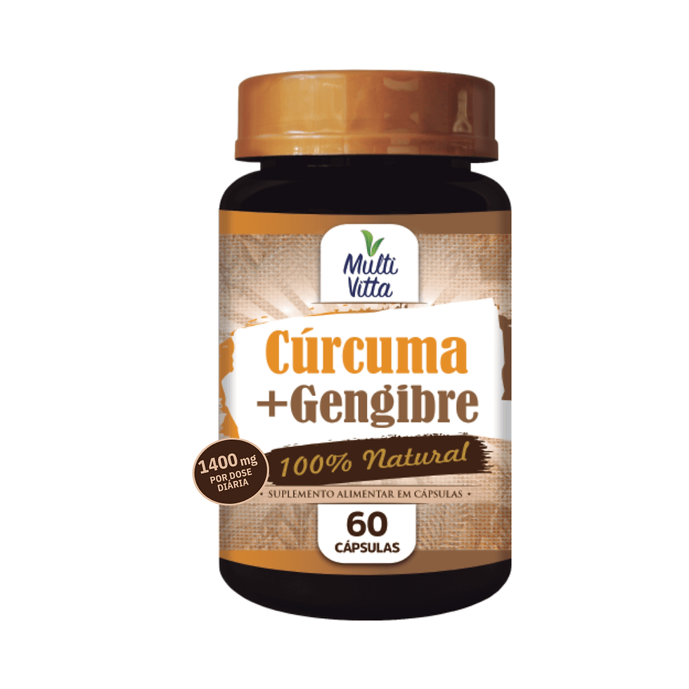 Miniatura: Cúrcuma+ Gengibre 60 caps - Multivitta