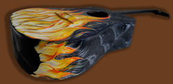 Night Bonfire, side view