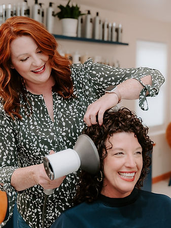 ageless color method, grey coverage action shot