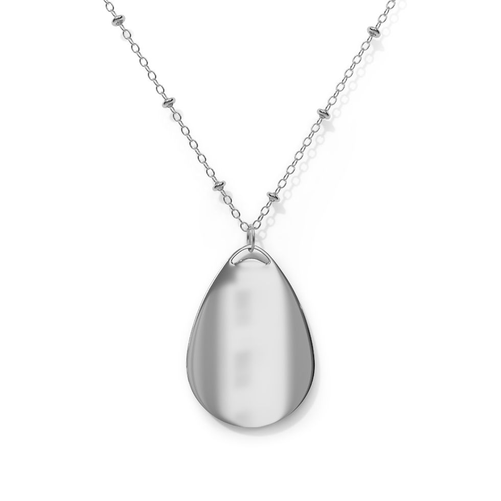 Thumbnail: Keepsake 1.5” Oval on 20" Necklace — Personalized Photo Keepsake Memorial