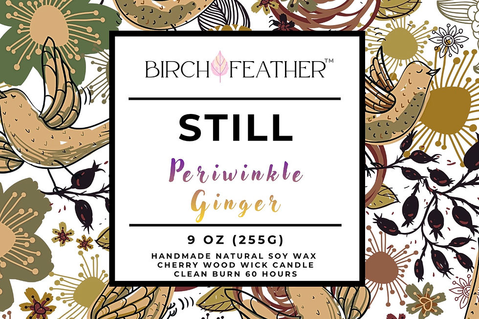 Thumbnail: BirchFeather™ 9-ounce All Natural Soy Wax Cherry Wood Wick Jar Candle 