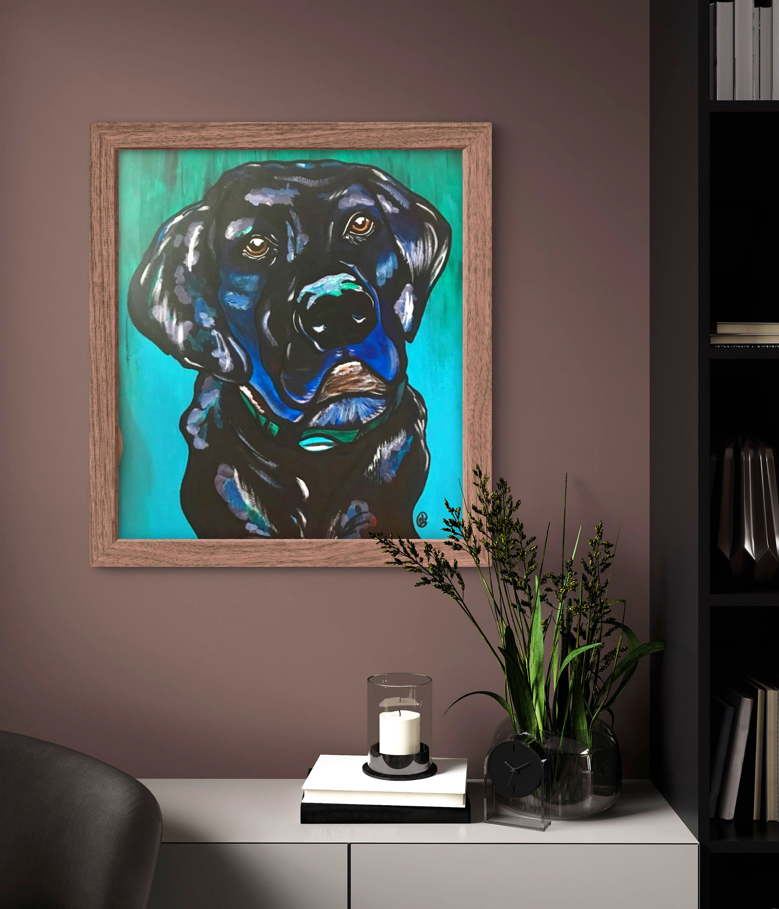 Fetch - Original 20 x 16 Acrylic Painting