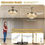 Thumbnail: Modern Crystal Chandelier Ceiling Fan