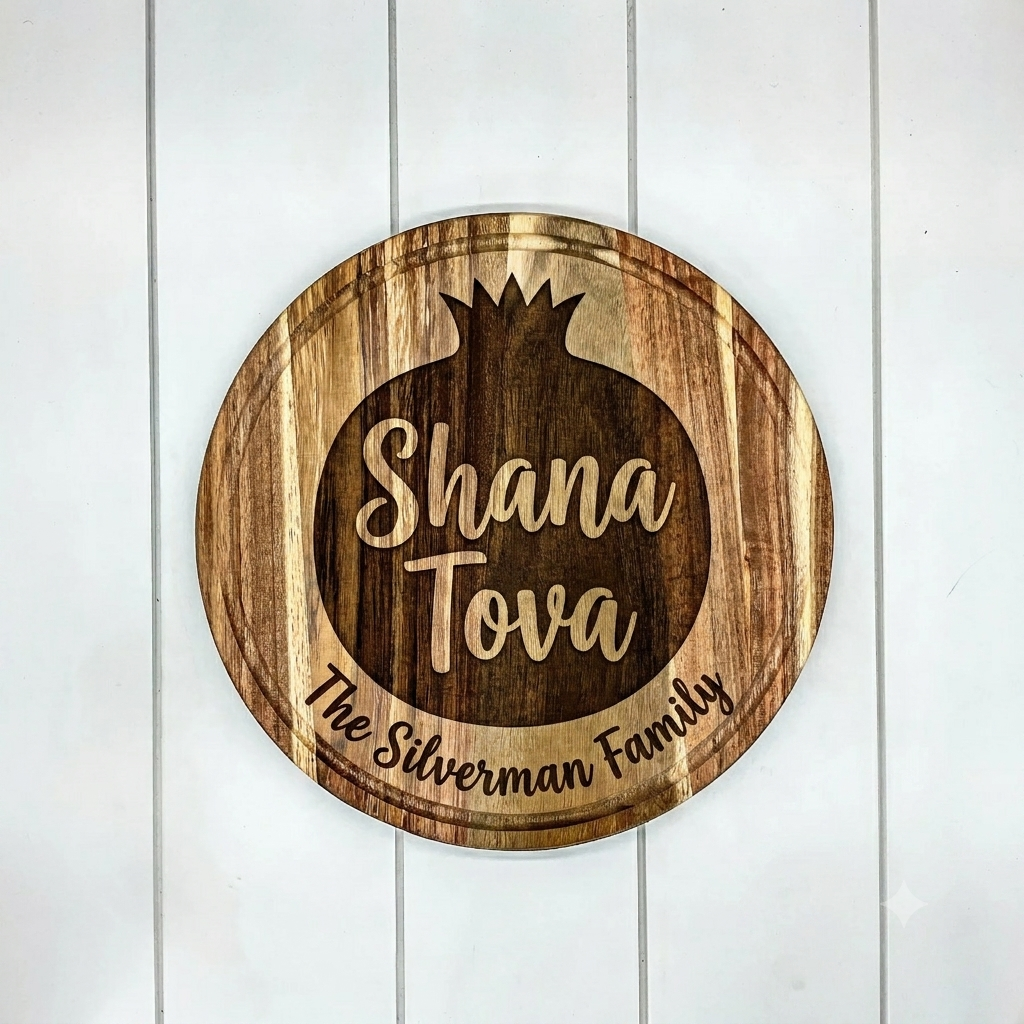 Personalized Shana Tova Challah Board