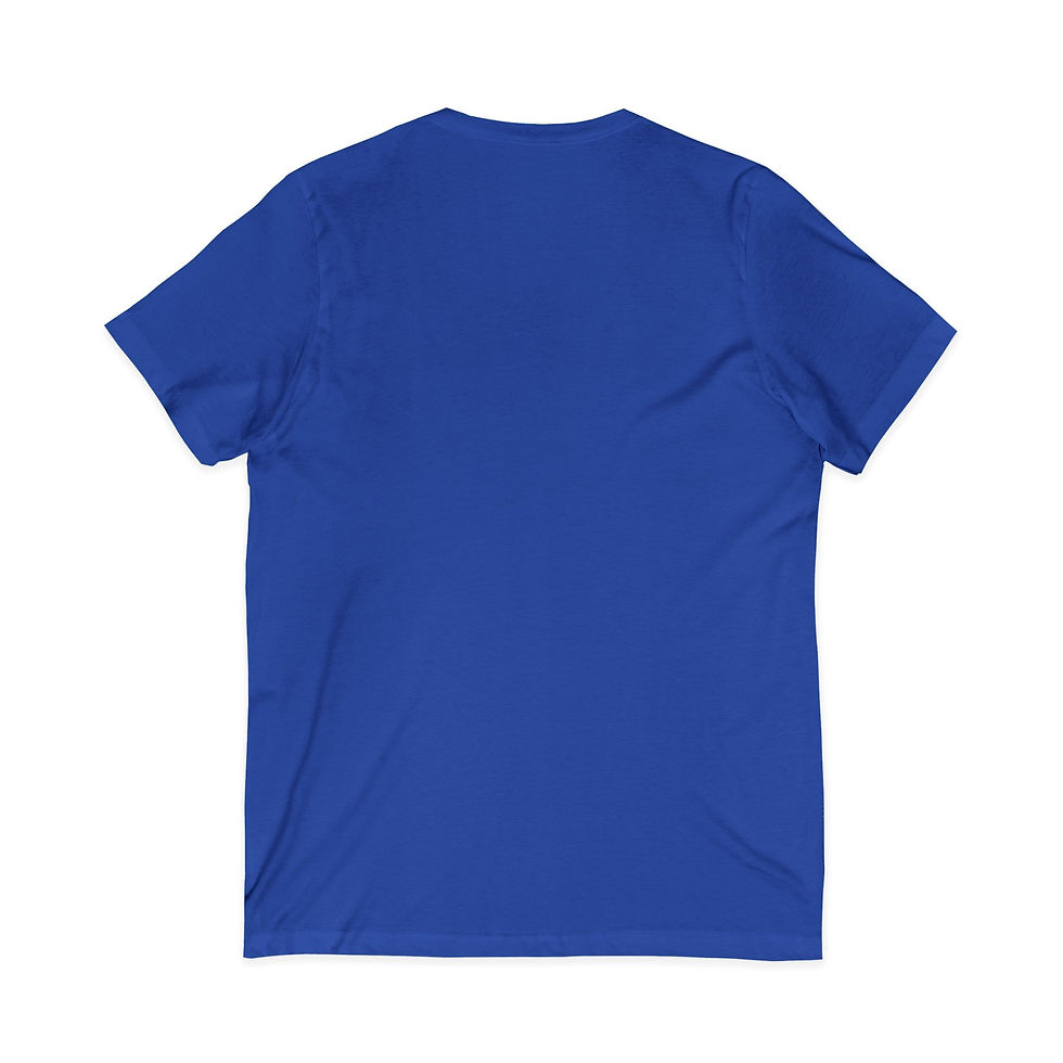 Thumbnail: Back of a royal blue crew neck t-shirt.