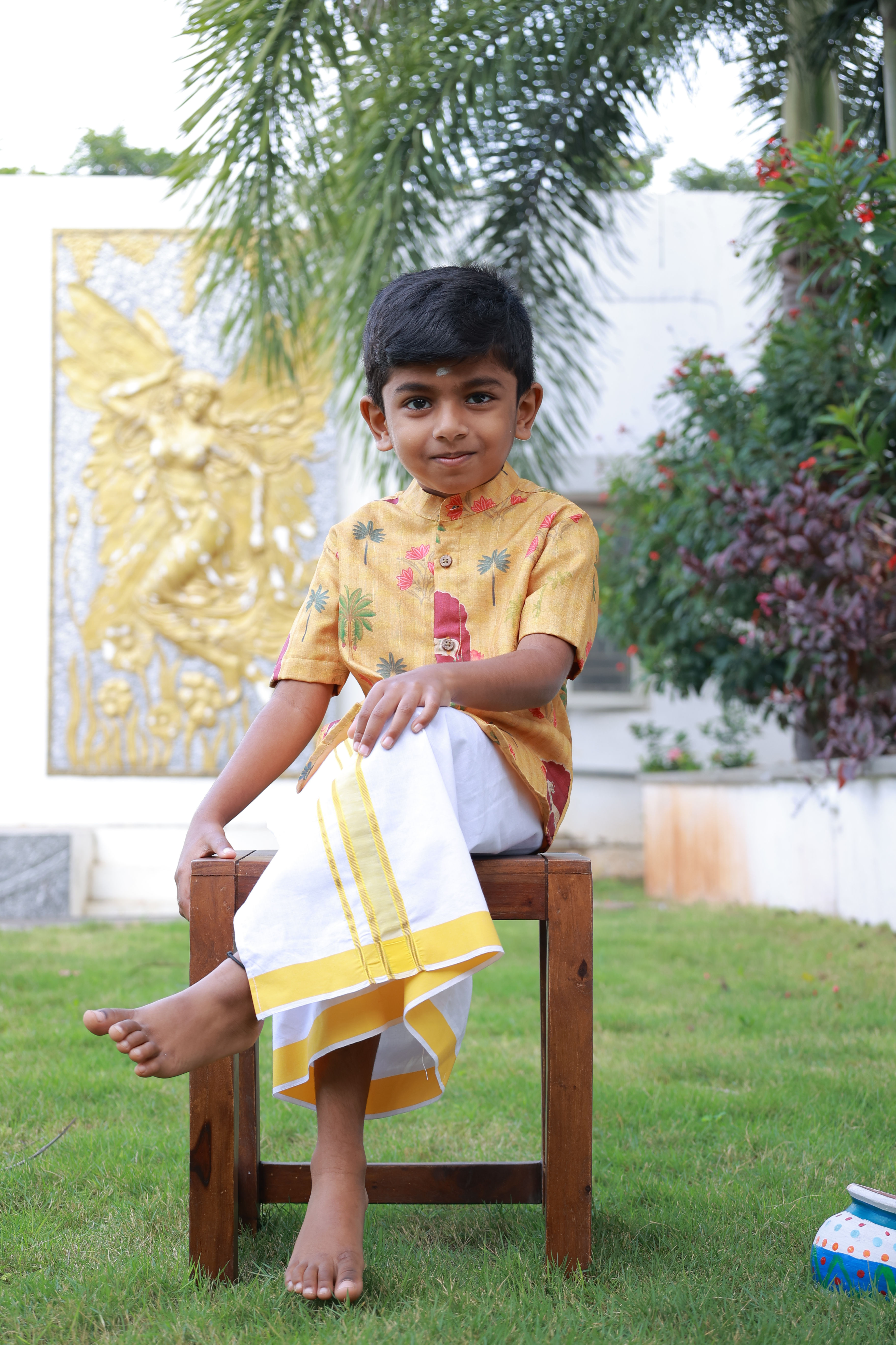 The Mustard Pichwai Shirt