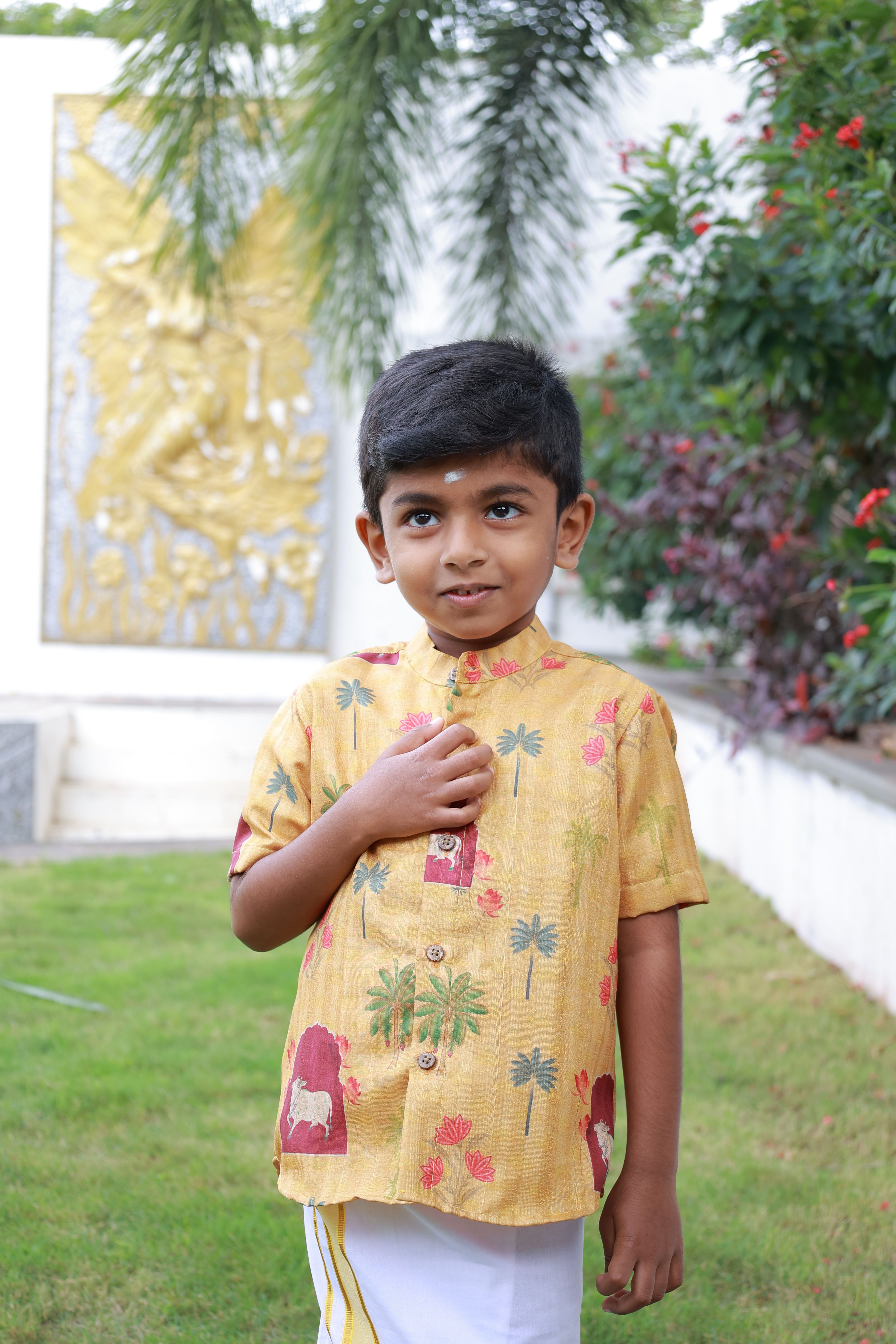 The Mustard Pichwai Shirt