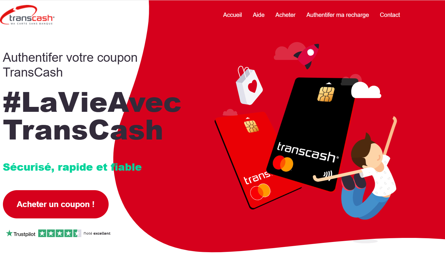 Accueil | Transcash Authentification