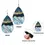 Thumbnail: Bohemian Style Water Drop Blue Hook Earrings