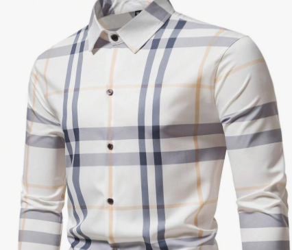 Thumbnail: Men's Plaid Print Button Up Shirt