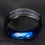 Thumbnail: 8MM Men's Handsome Brushed Double Beveled Blue Ring