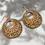 Thumbnail: Vintage Simple Boho Style Round Wooden Pendants Earrings