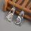 Thumbnail: Vintage Ethnic Style Asymmetric Dangle Earrings