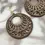 Thumbnail: Vintage Simple Boho Style Round Wooden Pendants Earrings