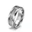 Thumbnail: Men's Titanium Steel Ring Rime Pattern Stainless Steel Ring