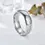 Thumbnail: Vintage Stainless Steel "LOR" Verse Ring