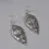 Thumbnail: Retro Ethnic Vintage Leaf Shaped Carved Round Pattern Dangle Earrings