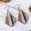 Thumbnail: Vintage Western Style Double Sided Drop Earrings