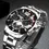 Thumbnail: Men's Luxury Quartz  Stainless Steel  & Silver Watch