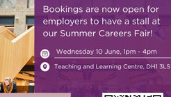 Durham University Summer Careers Fair – Employers Invited