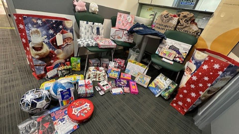 Barnard Castle opticians collects more than 100 toys for local charity to continue partnership