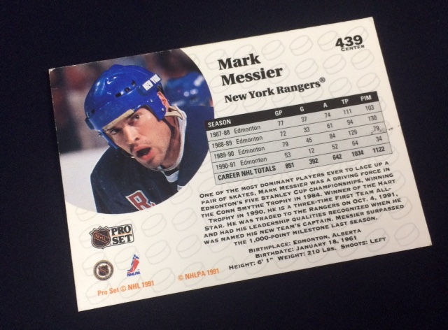 Thumbnail: Messier Signed 1992 Card