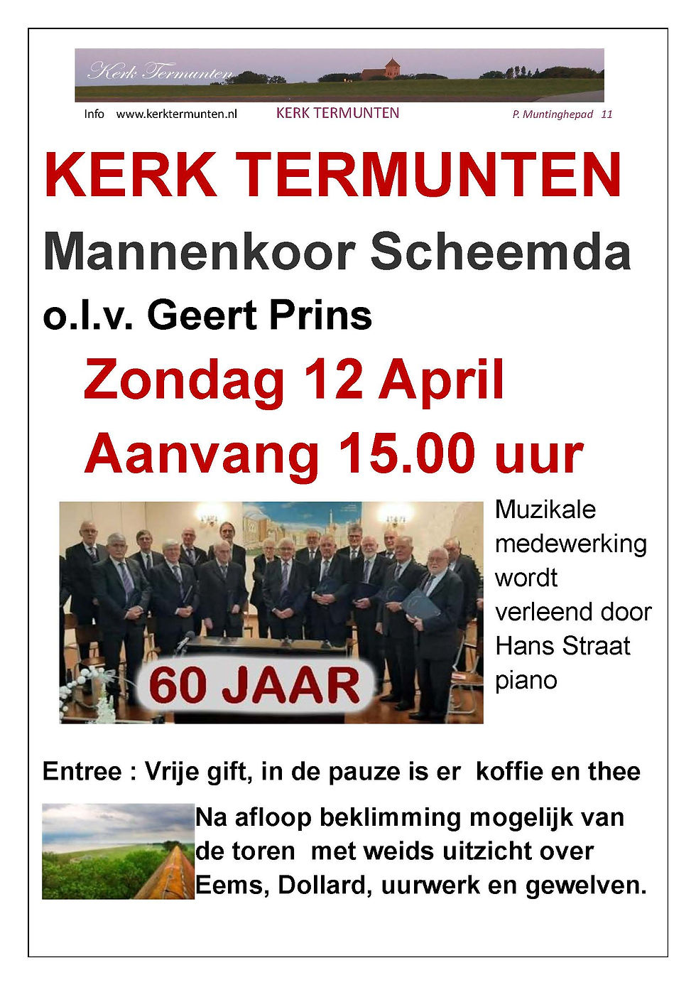12 April Kerk Termunten.