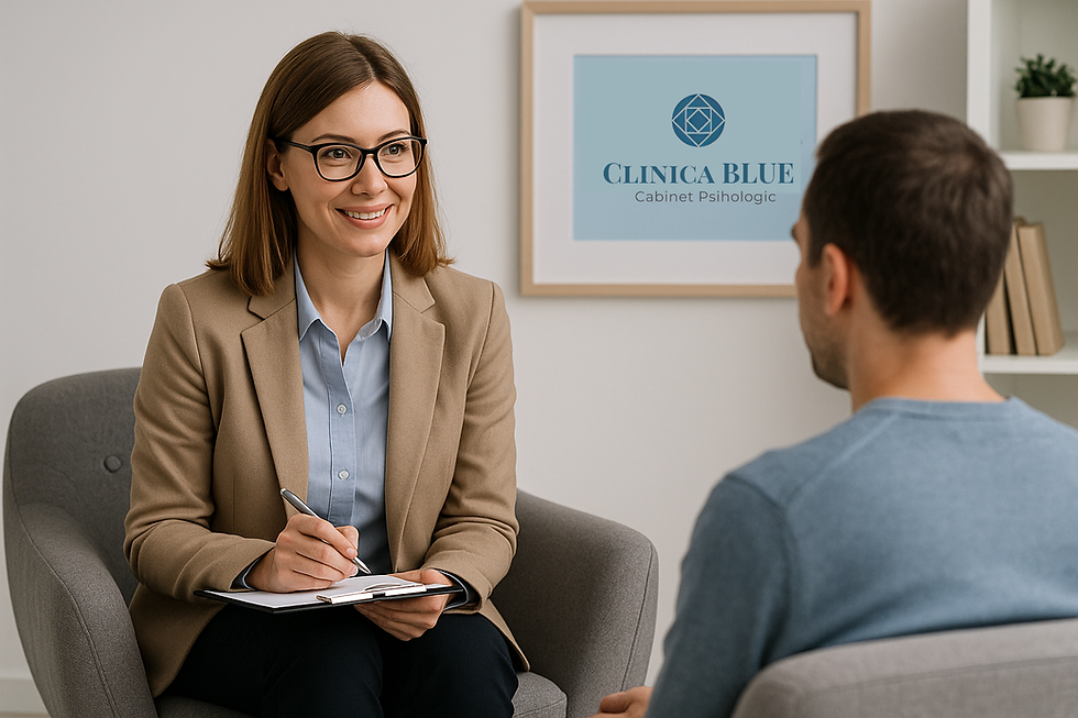 Cauți o clinica psihologie București unde să te simți înțeles și sprijinit? Află de ce Clinica Blue este locul perfect pentru a-ți recăpăta echilibrul emoțional și încrederea în tine.