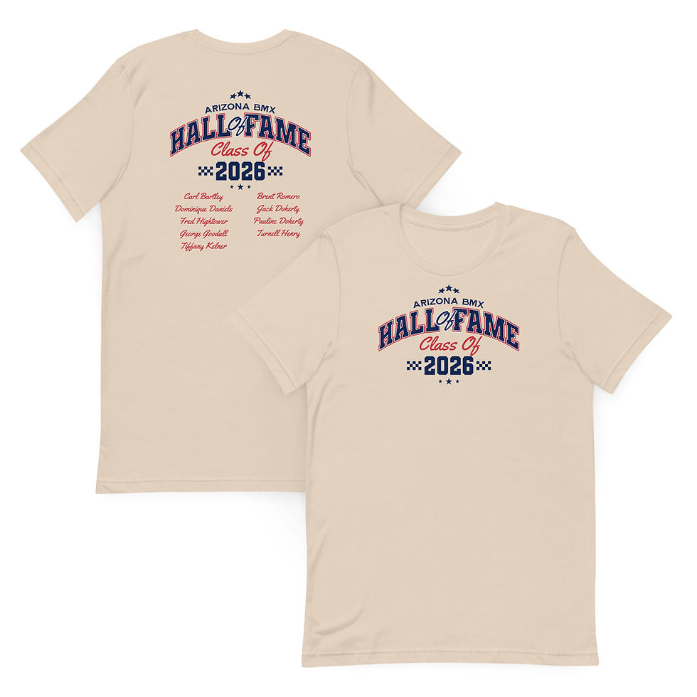 Thumbnail: Arizona BMX Hall of Fame — Class of 2026 Inductee Tee