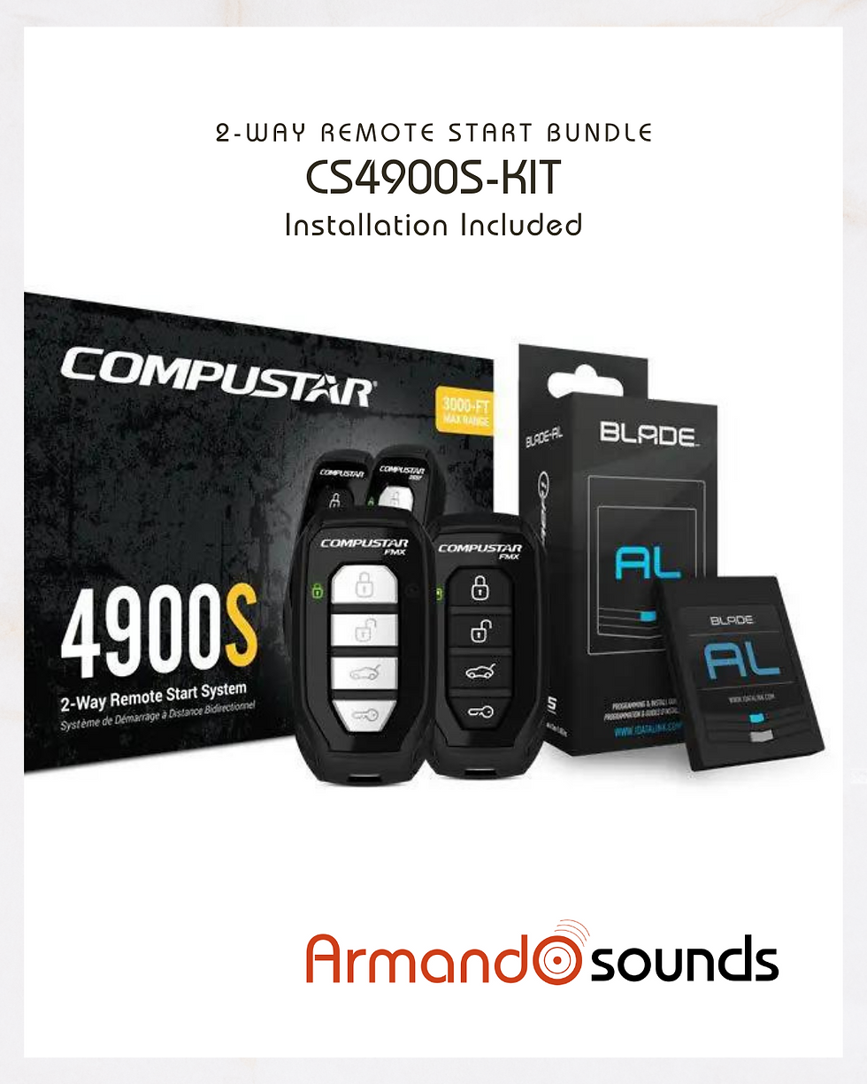Armando Sounds - 2-way remote start bundle-CS4900S-Kit
