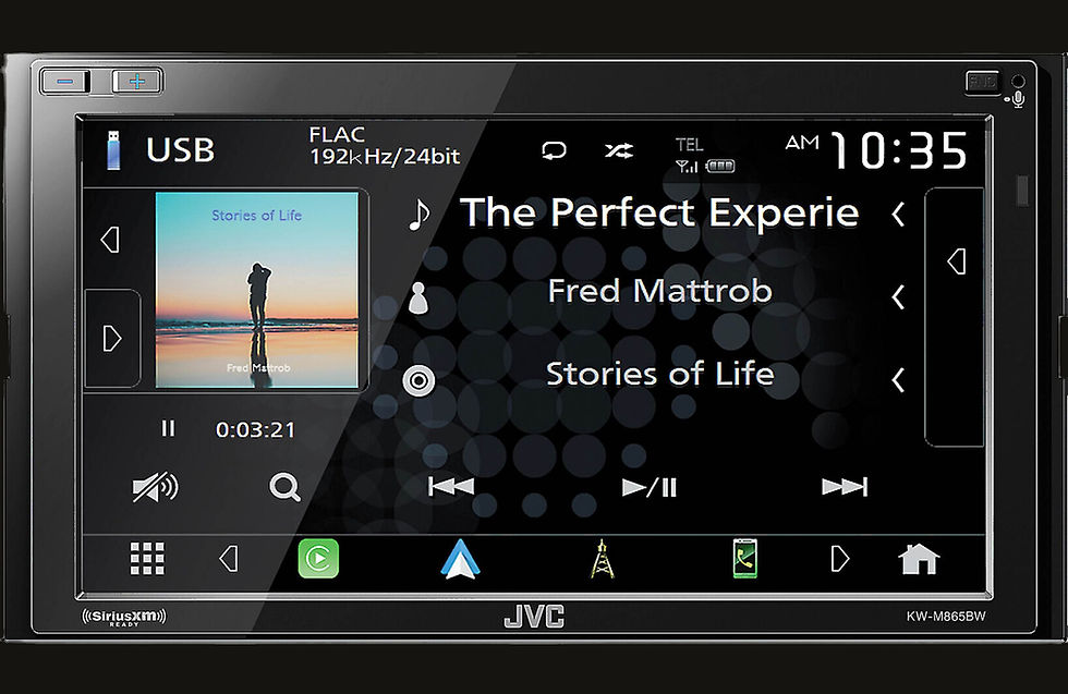 Thumbnail: JVC KW-M865BW Digital multimedia receiver (does not play CDs)