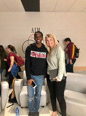 Lori & a Groveport student