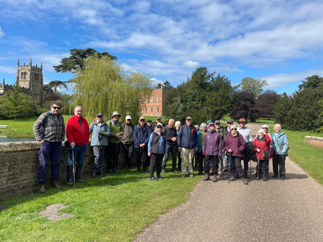 Rick’s Ramblers on a Tuesday walk from Markfield on a late April morning.