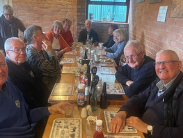 Rick’s Ramblers enjoying a fine lunch