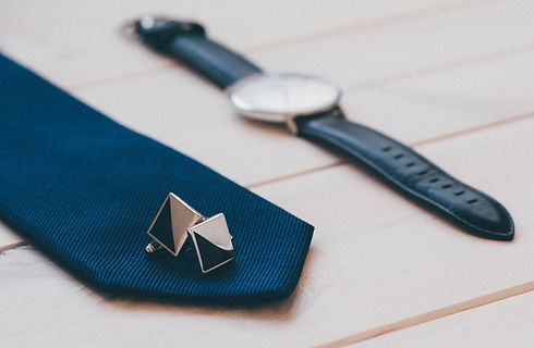 Cufflinks Tie and Watch