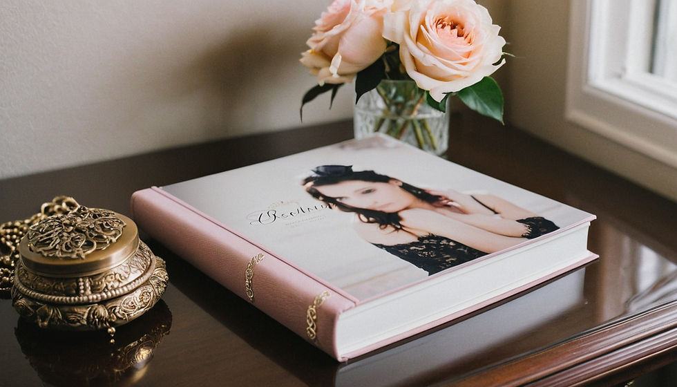 a modern and sleek boudoir album