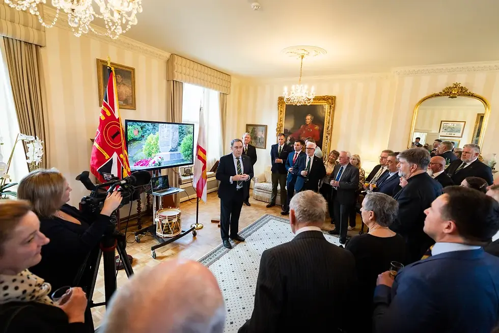 Chairman Chris Oliver, launches the appeal at Government House