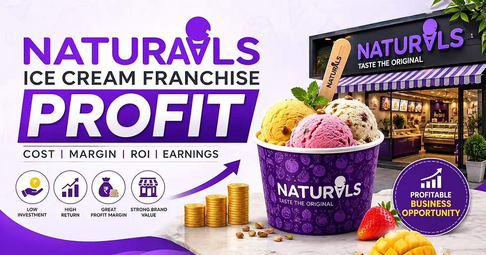 Naturals Ice Cream Franchise Cost