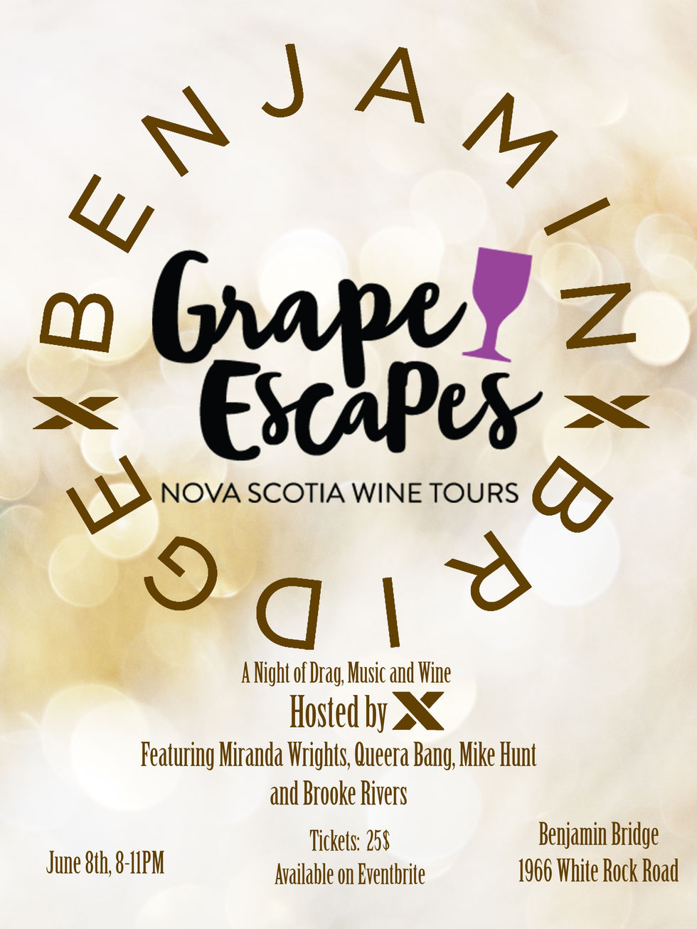 Benjamin Bridge poster grape escape