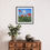 Thumbnail: Poppies oil painting Giclee print - medium print with black frame