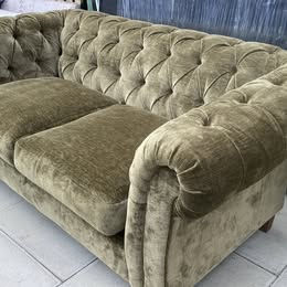 Green classic design Chesterfield large two seater