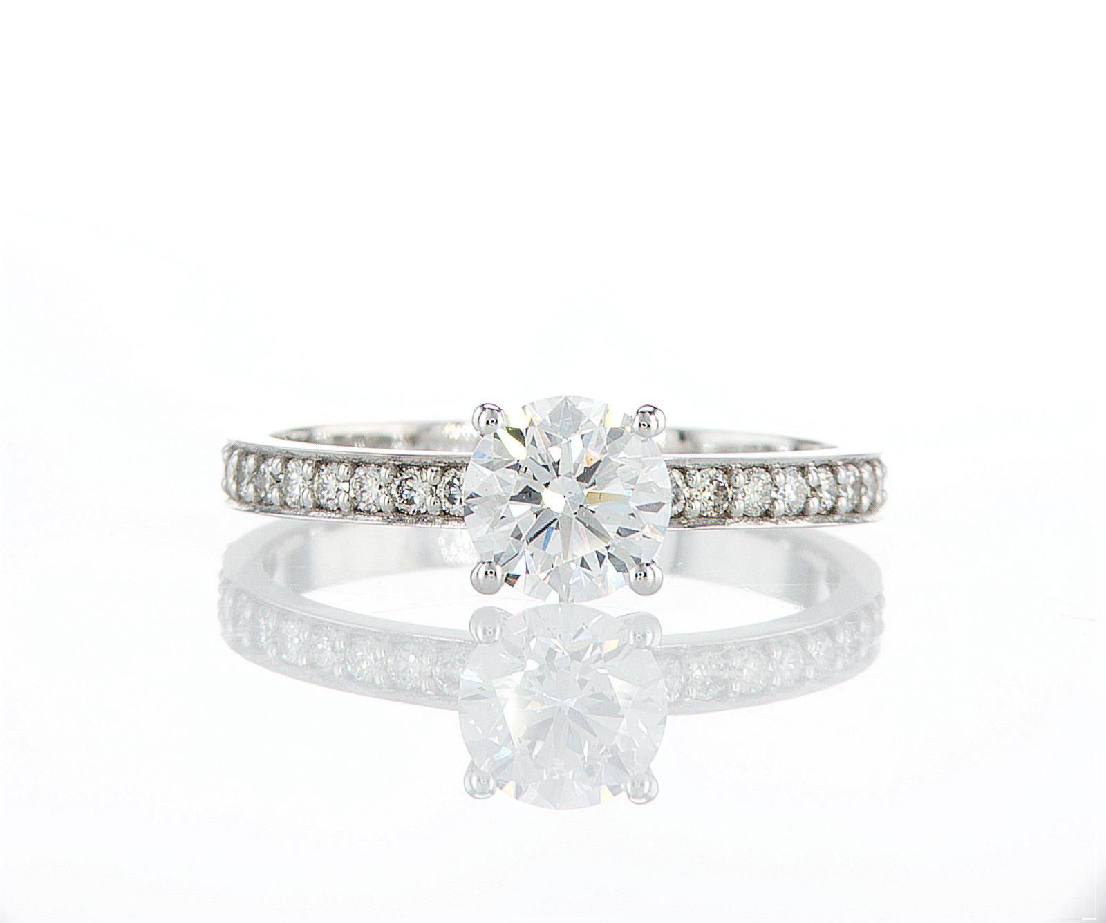 טבעת  אירוסין       1.00 קראט יהלומים - דגם