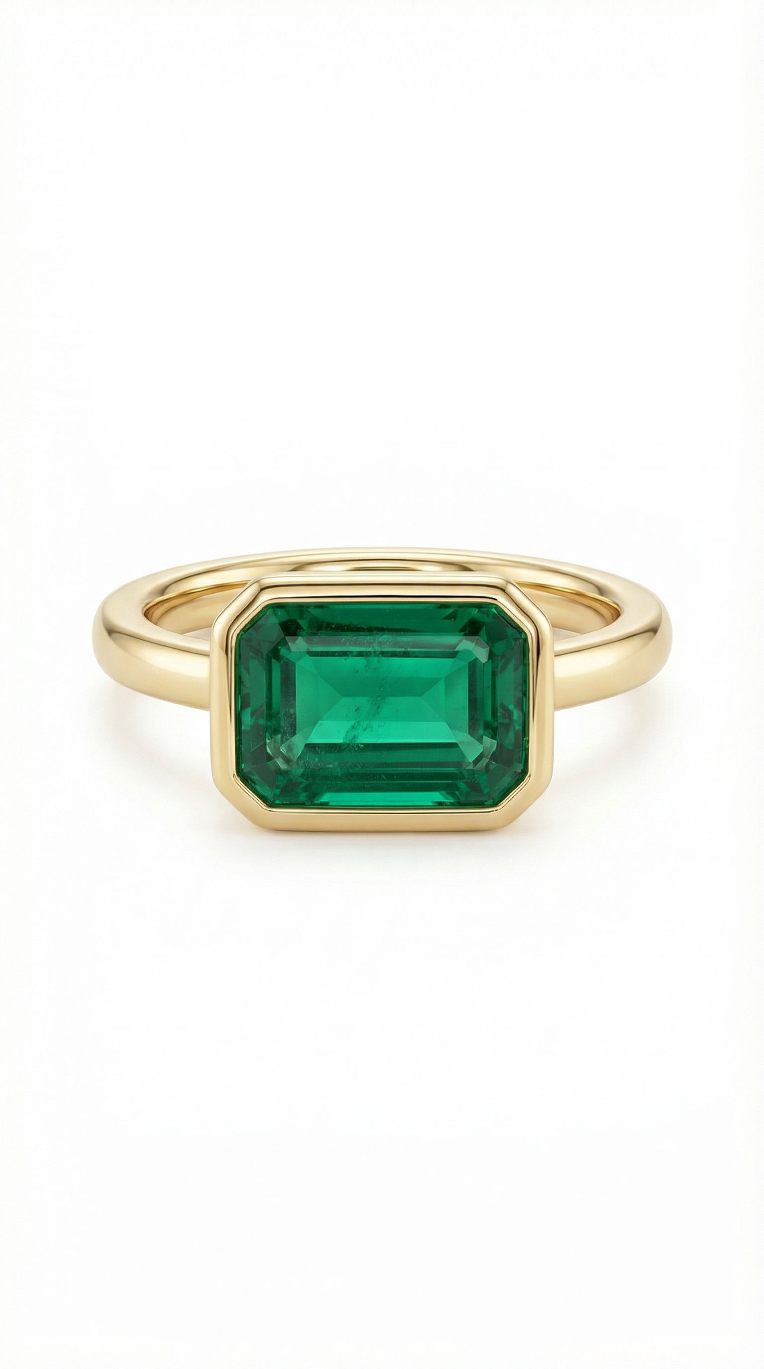 טבעת אבן חן אמרלד 1.80 קראט - דגם ADI